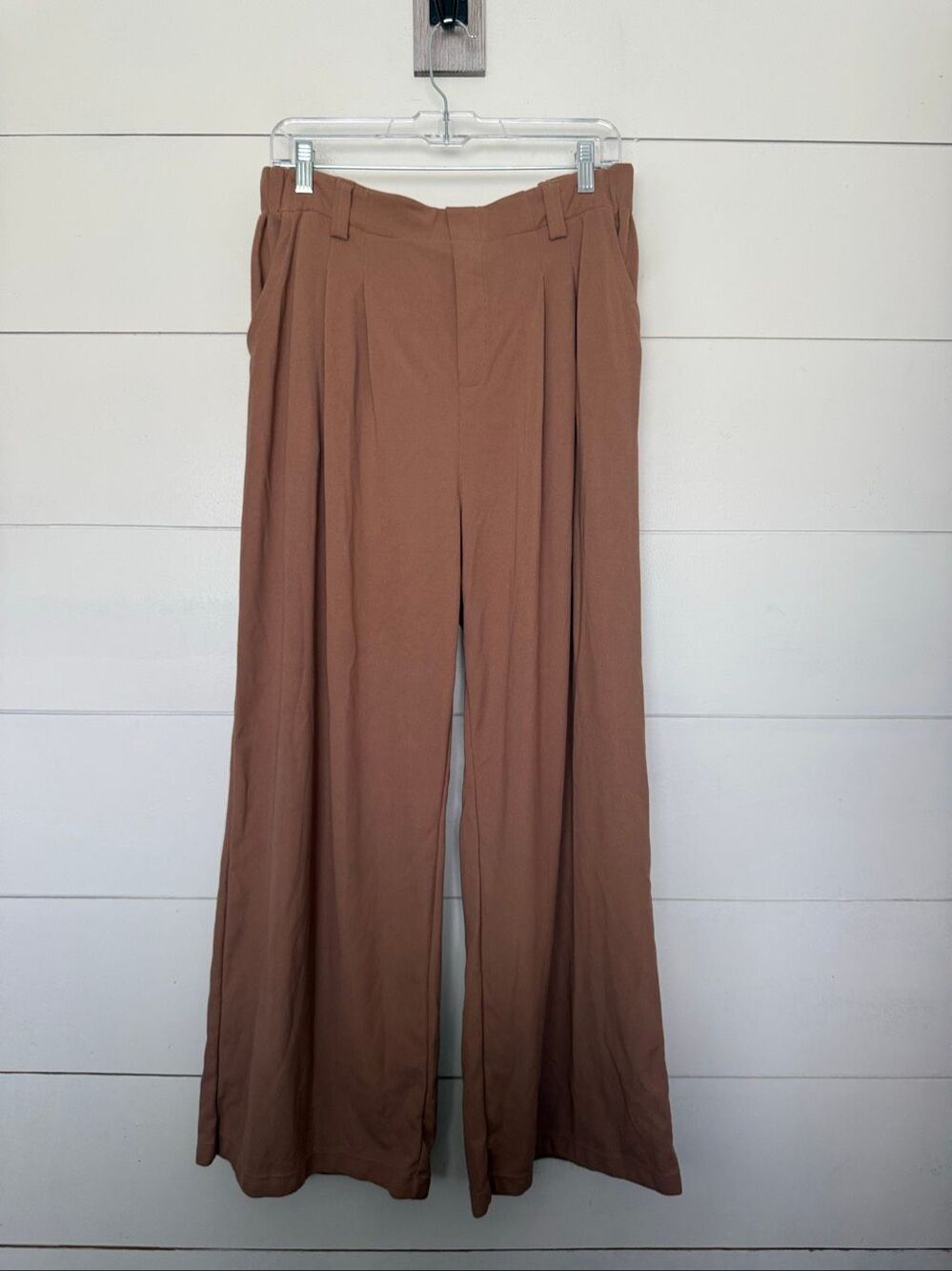 Halara Women’s Large Brown Wide Leg Dress Pants